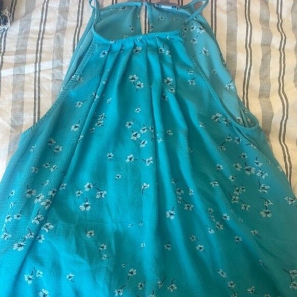 CeCe Turquoise Halter Top - Picture 1 of 2